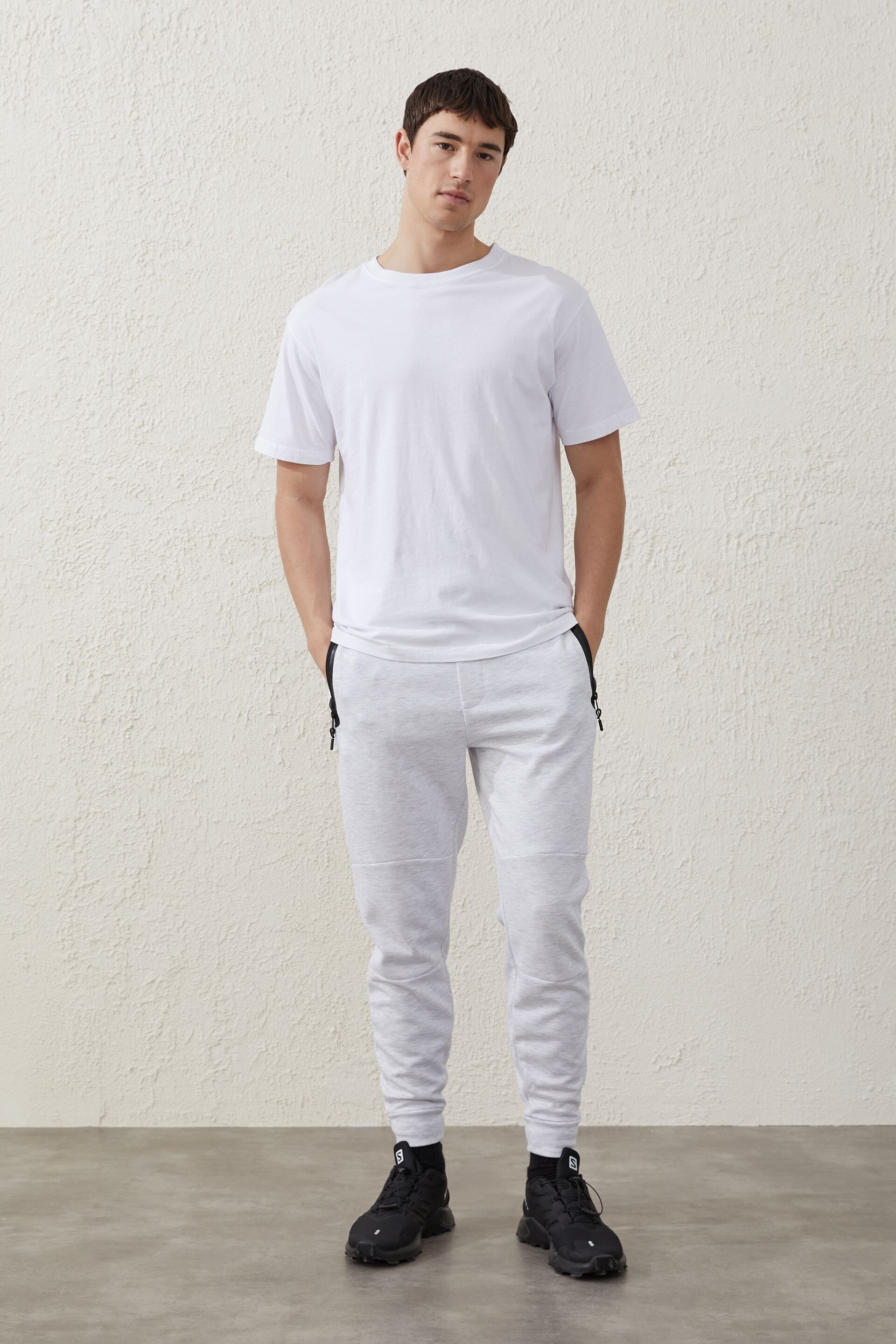 White Cotton-blend jersey track pants | Polo Ralph Lauren | MATCHES UK